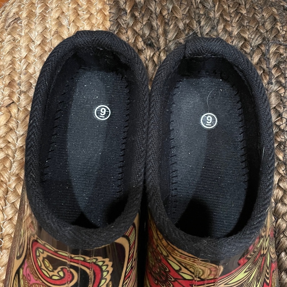 GARDEN CLOGS Colorful Pattern Women’s Sz 9 - Picture 8 of 8
